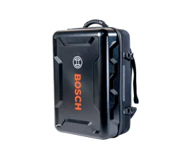 Coffret rigide noir Bosch avec poignée et logo "BOSCH".