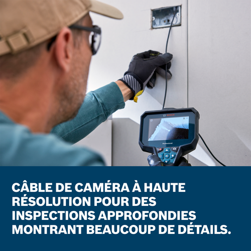 Bosch 5ft inspection camera cable product feature claim french image.