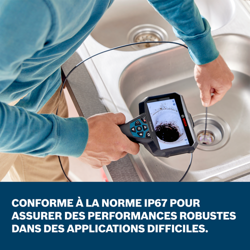 Bosch 5ft inspection camera cable product feature claim french image.