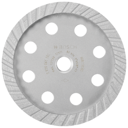 Meule assiette diamantée turbo de 5 po