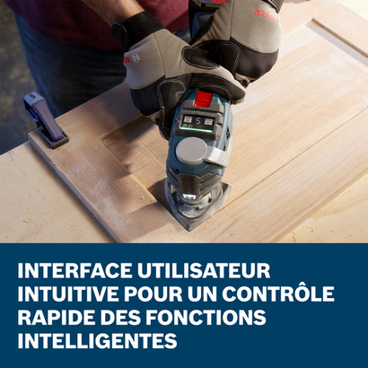 Bosch reciprocating saw model GOP18V-40N product application images showcasing the main features of the tool.