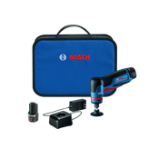 Bosch GWG12V-20S, set de meuleuse d'angle 12V, et batterie Li-Ion 12V 3.0Ah avec chargeur et coffret.