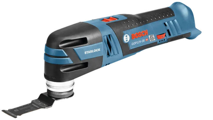 Bosch Starlock GOP12V-28 outil multifonction oscillant sans batterie.