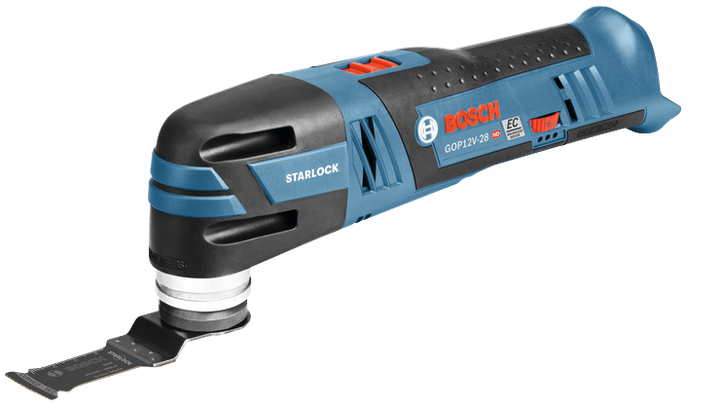 Bosch Starlock GOP12V-28 outil multifonction oscillant sans batterie.