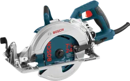 Scie circulaire à charpente Bosch 7 1/4", 24 dents, avec base en magnésium.