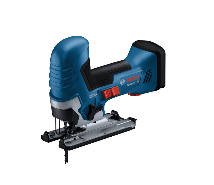 Bosch GST18V-50 HD scie sauteuse sans fil, avec texte "BRUSHLESS MOTOR".