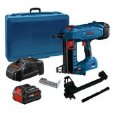 Bosch Cloueur GNB18V-12 HD, coffret, chargeurs, batteries et accessoires.