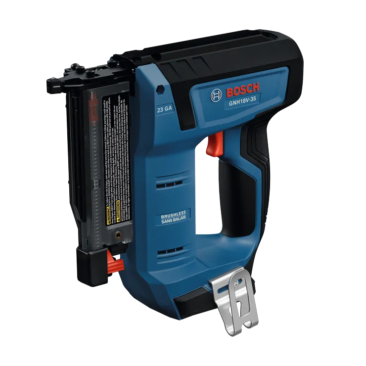 Bosch GNH18V-35N cordless nailer wood product main image.