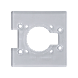 Bosch GKFSQ01 Palm Router Square Subbase on a white background.