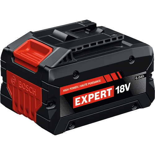 Image principale sur fond blanc de la batterie Bosch AMPShare EXPERT EXBA18V-60 6 Ah.