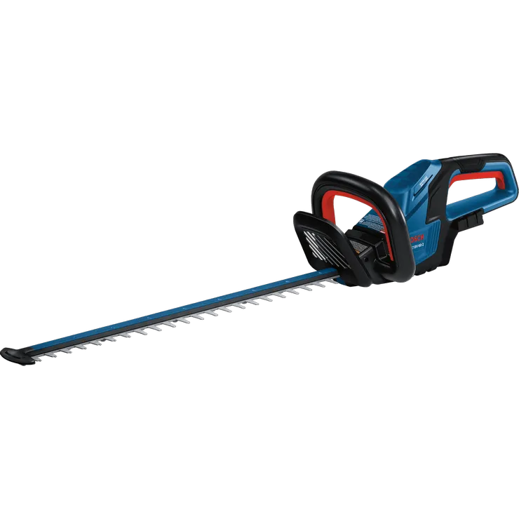 Taille-haies 18 V Bosch GHE18V-60-2 de 24 po présenté sans batterie sur fond blanc.