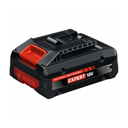 The Bosch EXBA18V-40 EXPERT 18V  Lithium-Ion 4 Ah High Power Battery on a product dynamic image view.