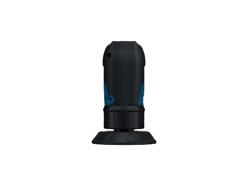 Ponceuse automobile sans fil Bosch GEX12V-77 12 V, en vue produit sur fond blanc.