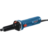 Image produit dynamique de la meuleuse droite 6 A Bosch GGS30LS avec interrupteur coulissant sur fond blanc.