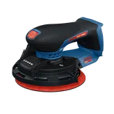 Image produit dynamique de la ponceuse excentrique (3/16 po) Bosch EXEX18V-150-5N 18 V de 6 po sur fond blanc.