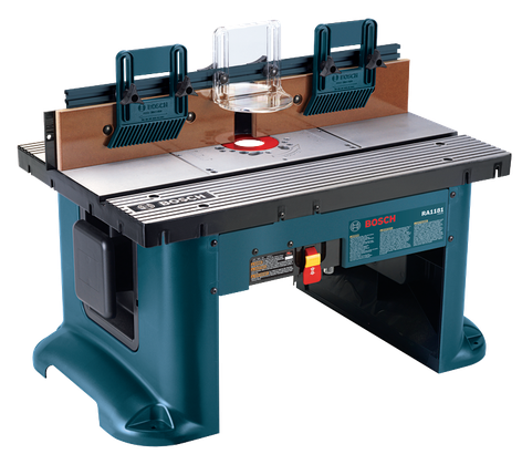 Product Image Dynamic of Bosch RA1181 Benchtop Router on a white background.