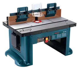 Product Image Dynamic of Bosch RA1181 Benchtop Router on a white background.
