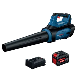 Bosch GBL18V-450N18X PROFACTOR™ 18V Blower (Kit) showing the blower, charger and 18V Expert 8 Ah battery.