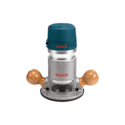 Product Image Dynamic of Bosch 1617EVS 2.25 HP VS Fixed-Base Router on a white background.