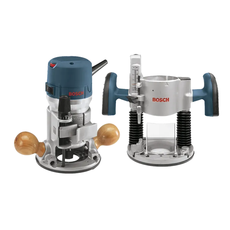 Product Image Dynamic of Bosch 1617EVSPK 2.25 HP VS Router Combo Kit on a white background.