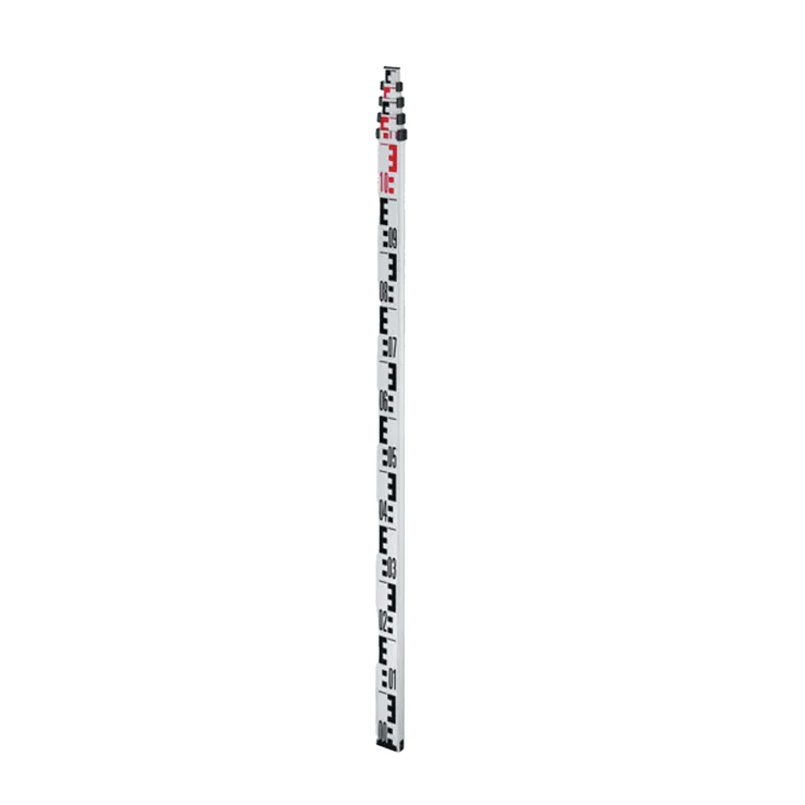 Product Image Dynamic of Bosch GR500 5 M Aluminum Telescoping Leveling Rod (Metric) on a white background.