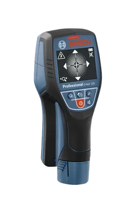 Product Image Dynamic of Bosch D-TECT120 Wall/Floor Scanner with Radar on a white background.