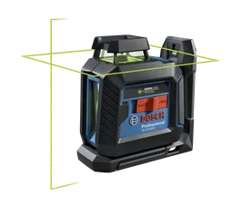 Product Image Dynamic of Bosch GLL50-40G Green-Beam 360° Cross-Line Laser on a white background.