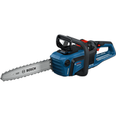Product Image Dynamic of Bosch GKE18V-40N 18V 16 In. Chainsaw (Bare Tool) on the white background.