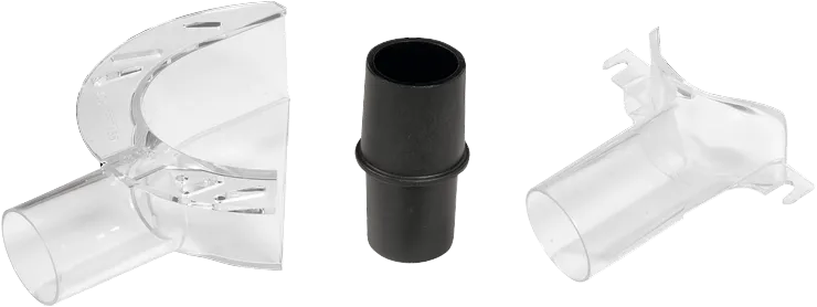 Product Image Dynamic of Bosch RA1172AT 2-Hood Dust Extraction kit on a white background.