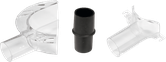 Product Image Dynamic of Bosch RA1172AT 2-Hood Dust Extraction kit on a white background.