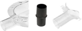 Product Image Dynamic of Bosch RA1172AT 2-Hood Dust Extraction kit on a white background.