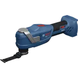 Product Image Dynamic of Bosch GOP18V-30N 18V StarlockPlus® Oscillating Tool on a white background.