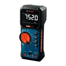 Product Image Dynamic of Bosch EXDM600-17 True RMS Digital Multimeter on a white background.