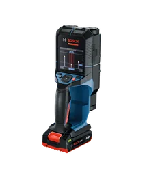 Dynamic Image of Bosch D-TECT18V-200-17C 18V Wall/Floor Scanner with Radar on white background.