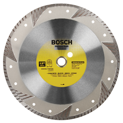 12 In. Premium Plus Turbo Rim Diamond Blade for Smooth Cuts