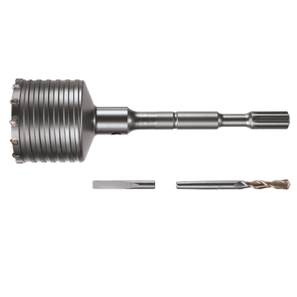 Couronne-trépan à nervures de conception ondulée de 3-9/16 po x 12 po pour marteau perforateur