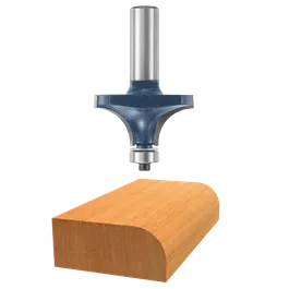 Fraise Bosch avec affichage de coupe de bois.