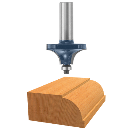 Fraise pour bordure à baguette à pointe au carbure de 1/2 po x 11/16 po