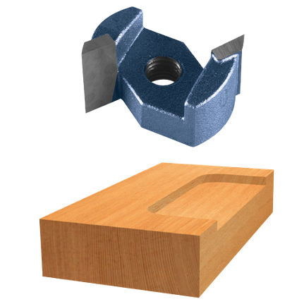 Fraise à mortaiser pour talon à pointe en carbure de 3/4 po x 1/2 po