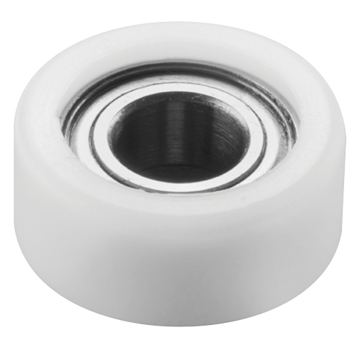 Roulement cylindrique blanc.