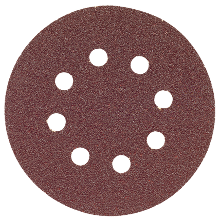 Disques de ponçage auto-agrippants de grain 80 de 5 po à 8 trous, 5 pièces