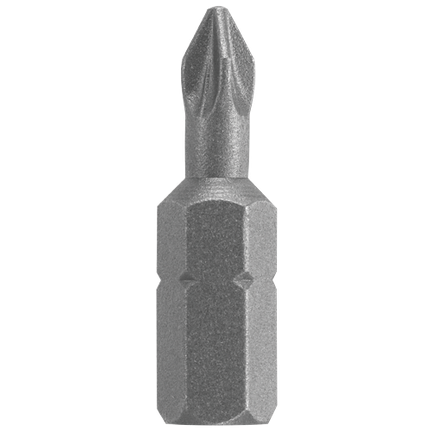 Extra Hard Pozidriv insert bit, 1 In. length, 1/4 In. shank, PZ1 point