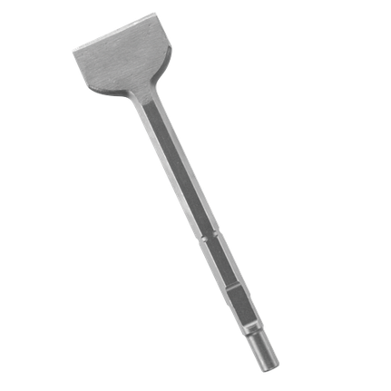 10 pieces 3 In. x 12 In. Scaling Chisel Tool Round Hex/Spline Hammer Steel