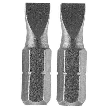 Extra Hard 1 In. slotted insert bit, 6-8 point, 1/4 In. shank