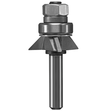 45°  x 1/4 In. Carbide Tipped 3-Flute Bevel Trim Assembly Bit