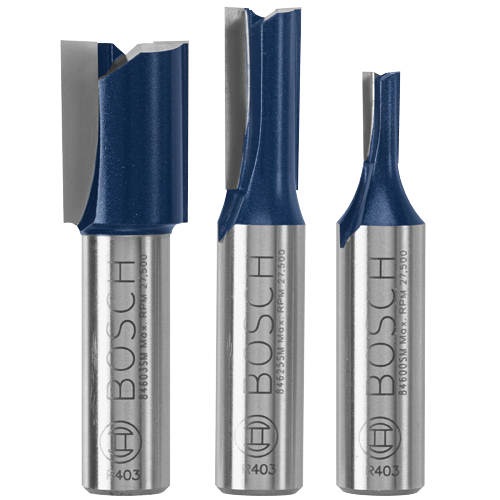 Straight Router Bit Sets Bosch Professional