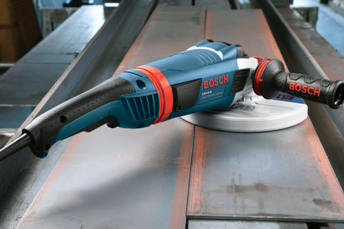 BOSCH 1974-8 High Performance angle grinder on metal.