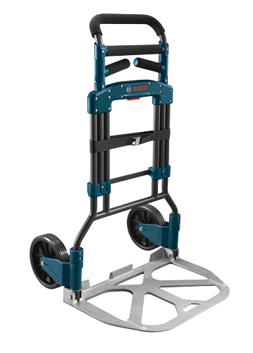 Bosch hand truck with wheels and "BOSCH" logo.