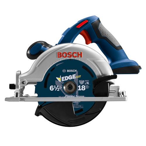 Bosch 6 1/2" circular saw, with EDGE EXTREME CARBIDE blade, "18" teeth.
