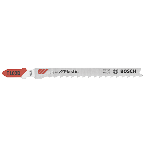 Bosch T102D jigsaw blade for Plastic, Swiss Made.